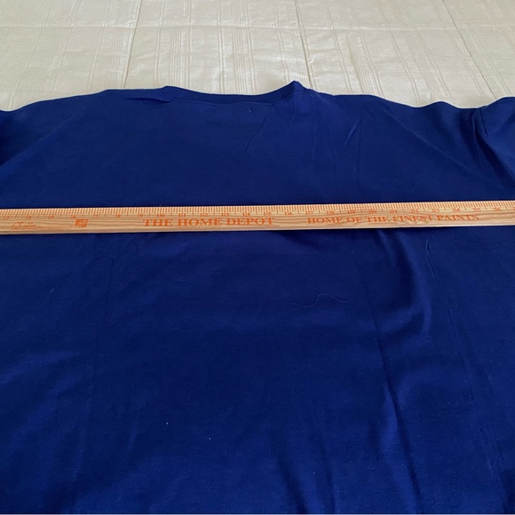 Blue New York Football Graphic Tee Size 2XL Long Sleeve Haute Edition NWT - Picture 4 of 5